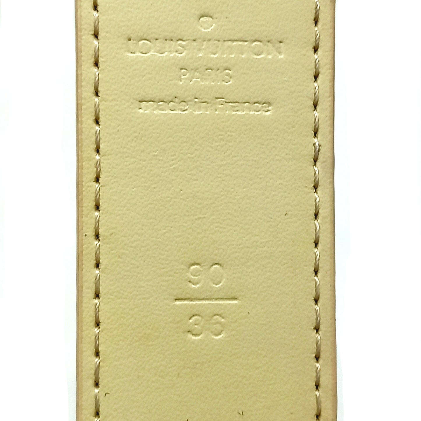 Louis Vuitton Ceinture Carre Buckle Belt Damier Azur Ghw