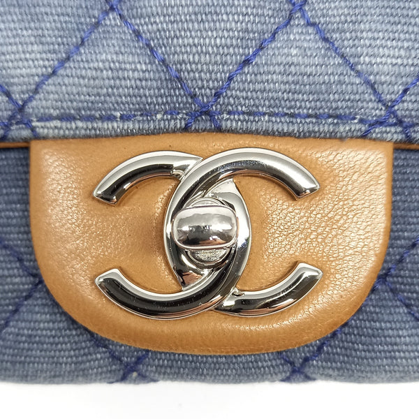 Chanel Wallet On Chain Denim Blue Shw