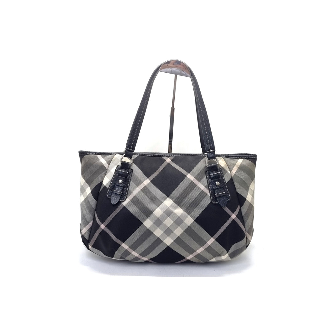 Burberry Blue Label Nova Check Canvas Shoulder Bag Shw