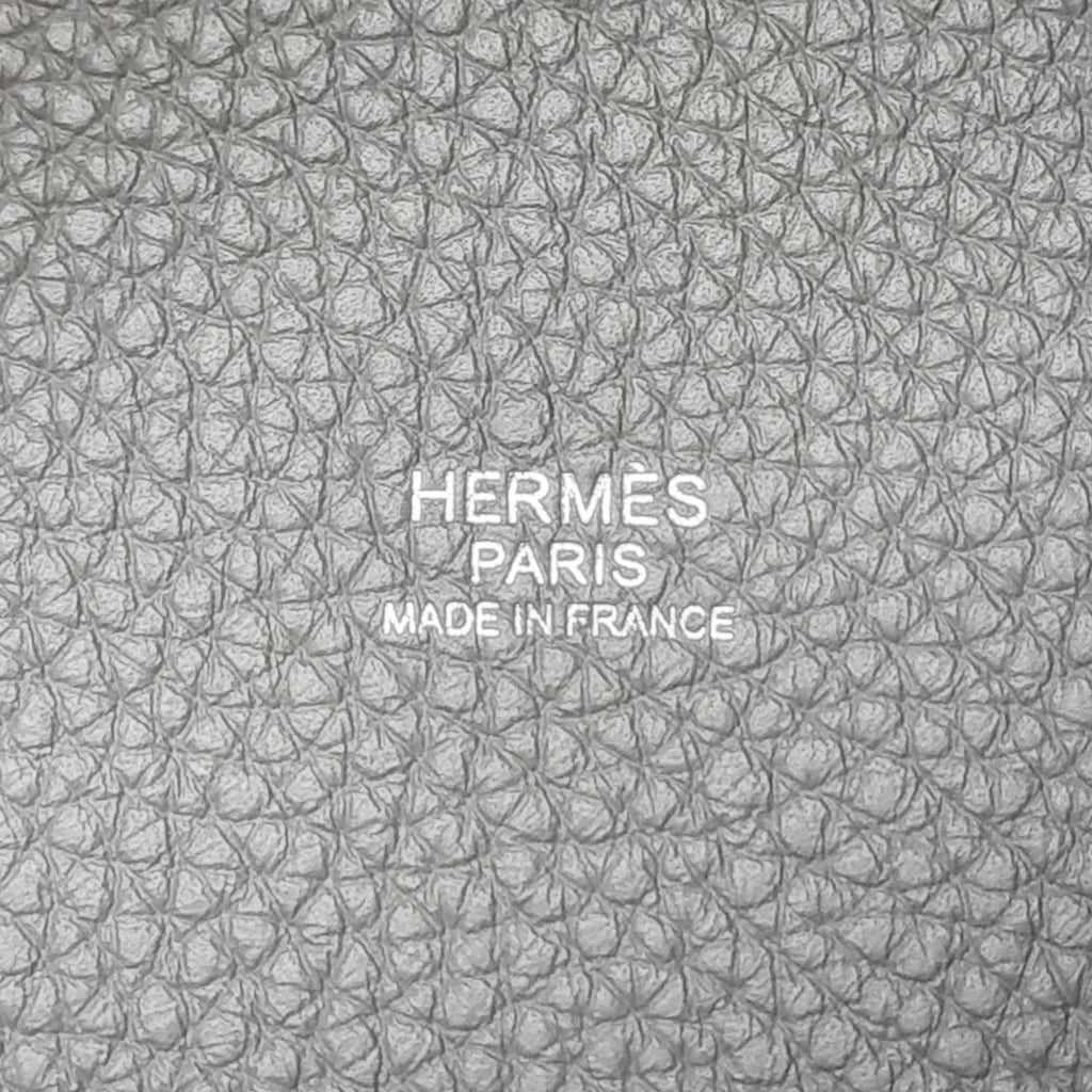 Hermes Picotin Lock 22 Clemence Palladium Plated Hw Gris Meyer