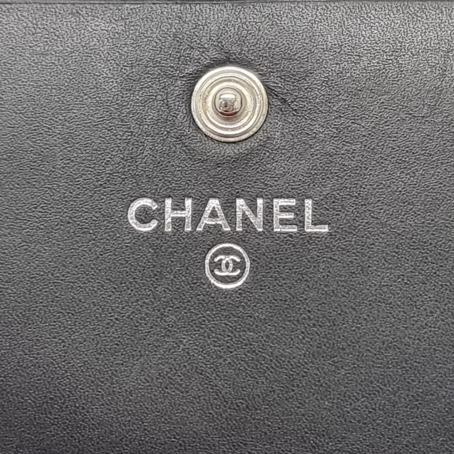 Chanel Cambon Ligne Long Wallet Quilted Lambskin Shw (Black)