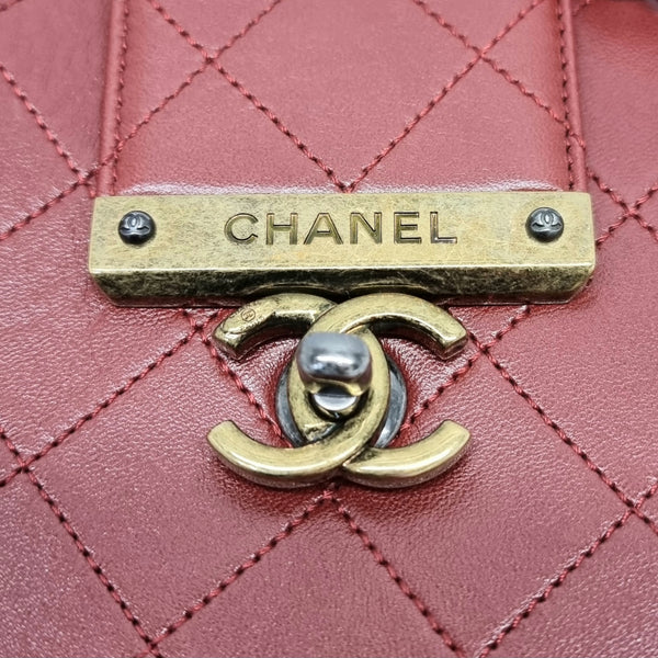 Chanel Vintage 31 Rue Cambon Leather Ghw (Red)