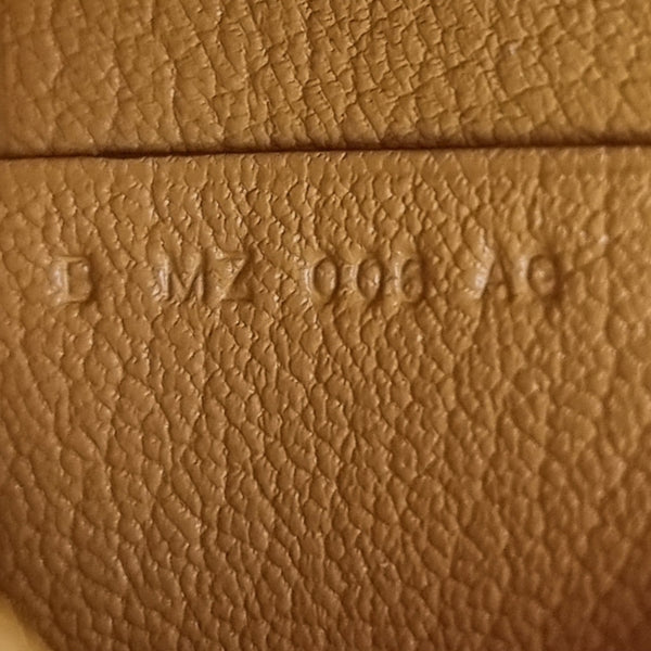 Hermes Bastia Change Purse Chevre Leather Palladium Hw (Caramel)