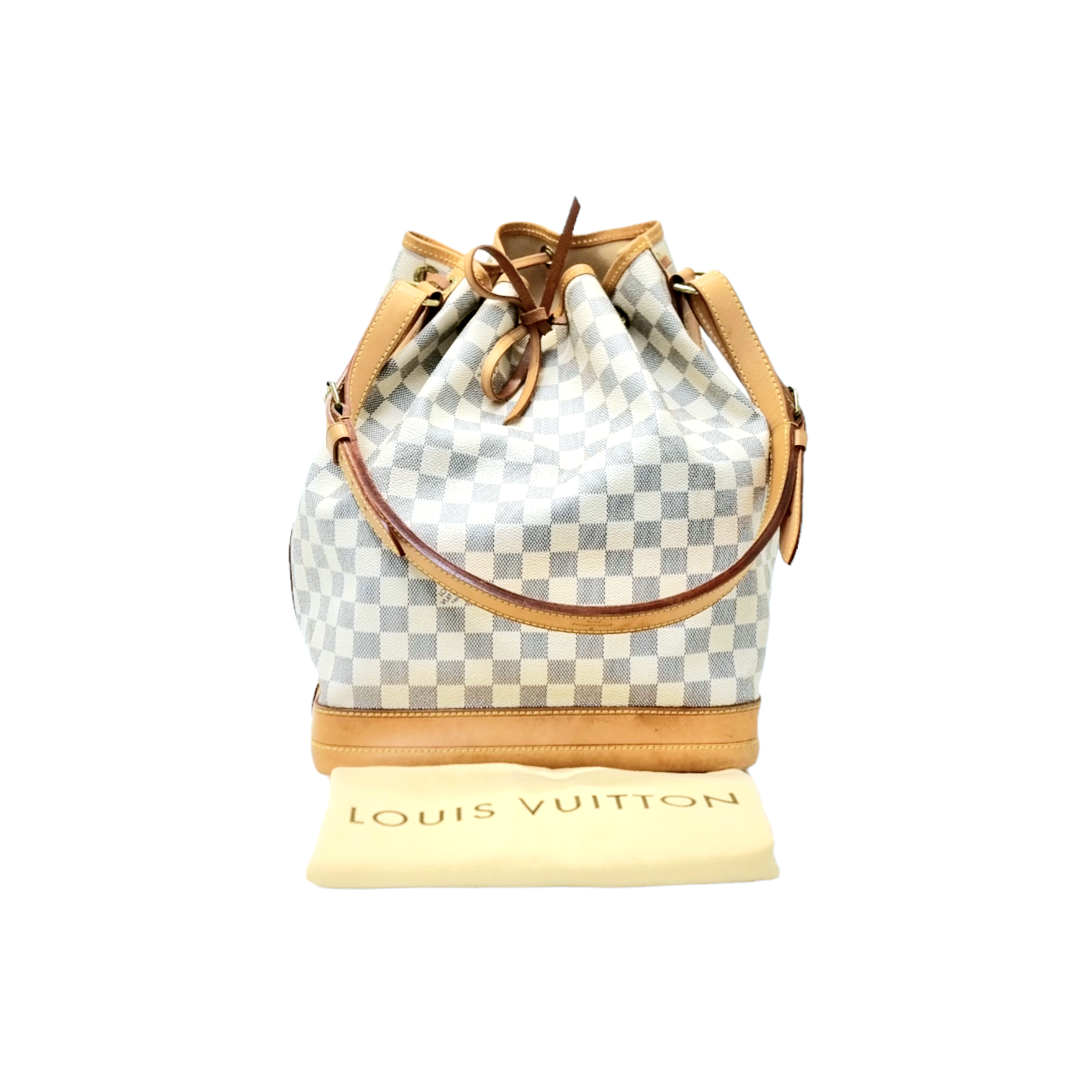 LOUIS VUITTON Large Noe Damier Azur Shoulder Bag
