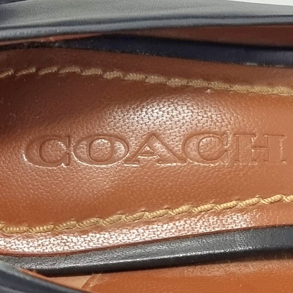 Coach Waverly65 Signature Buckle Leather Pump Bhw (Black)