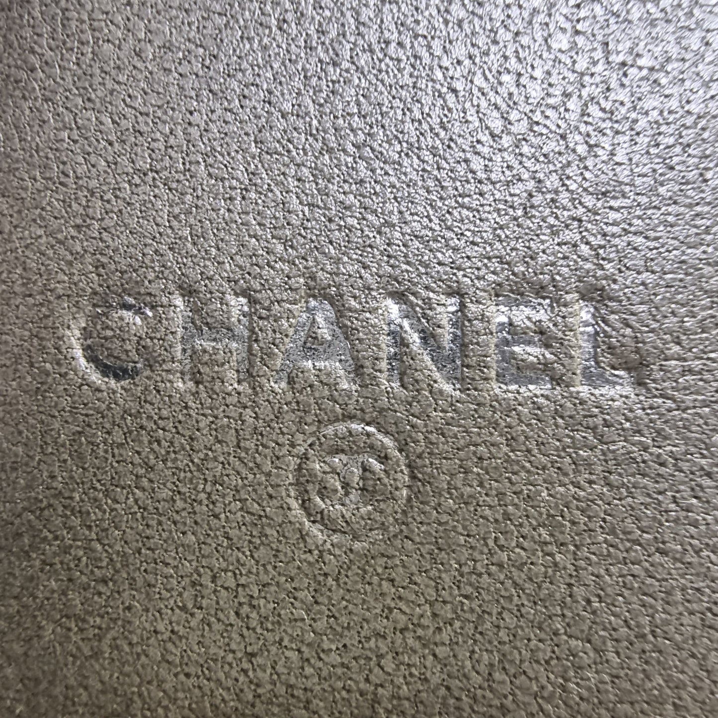Chanel Camelia Embossed Compact Wallet Lambskin Shw (Black/Silver)