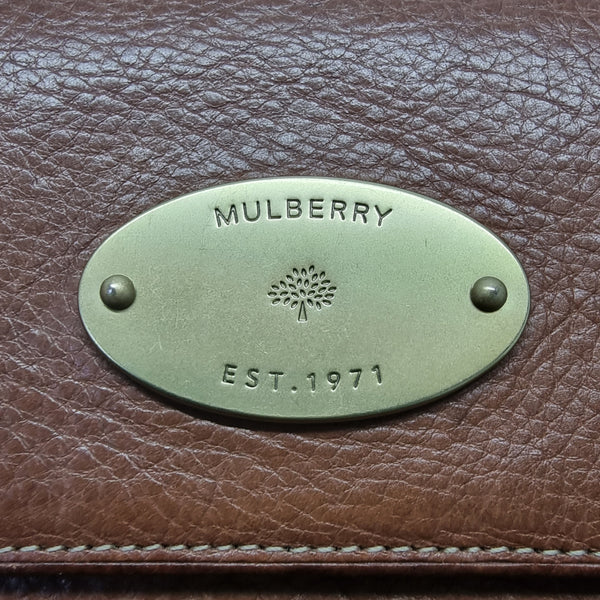 Mulberry French Leather Wallet Ghw (Brown)