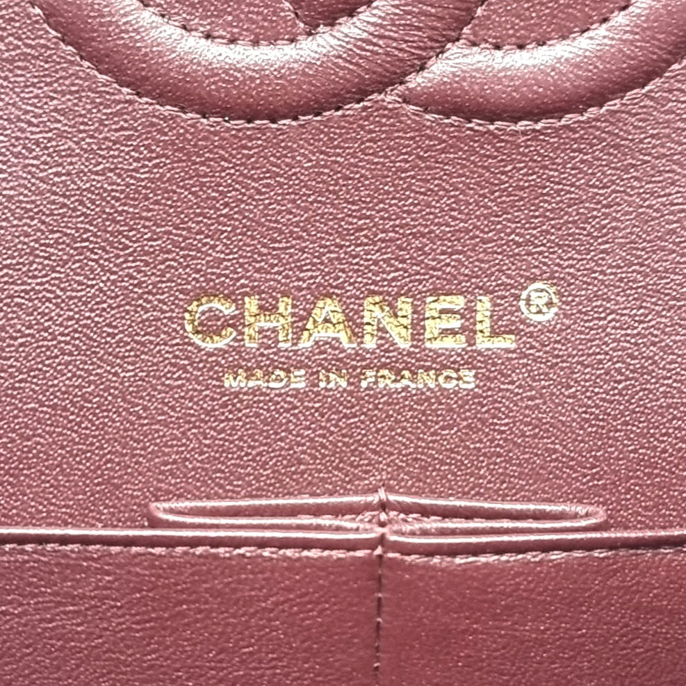 Chanel Classic Medium Double Flap Caviar Ghw (Black)