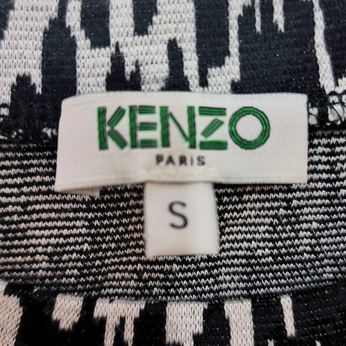 Kenzo Abstract Pattern L/S Jumper (Black/White)
