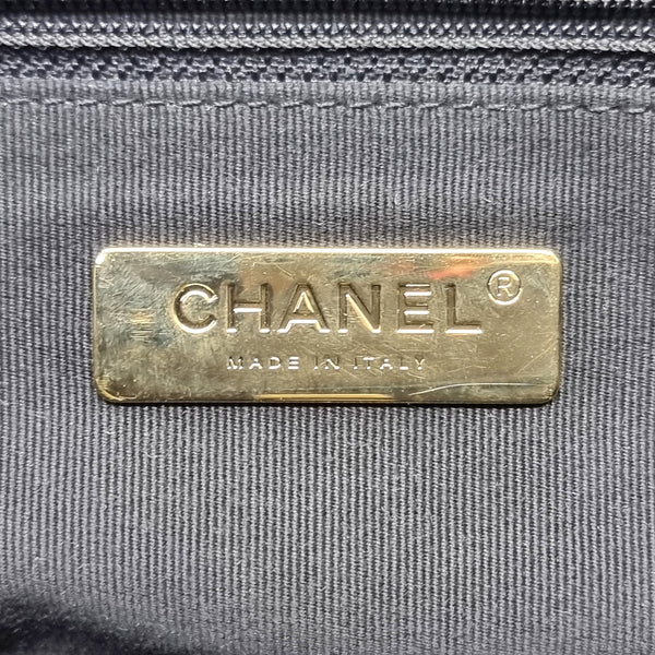 Chanel 22s Flap 19 Limited Edition Lambskin Nylon Fabric 3 Tone Hw (Black Multicolour)