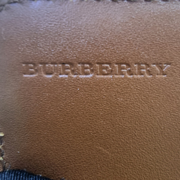 Burberry Penrose Continental Haymarket Check Canvas Wallet Ghw ( Brown)