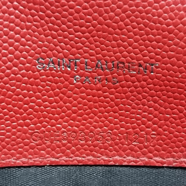 YSL Wallet On Chain Cassandre Matelasse Leather Shw (Red)