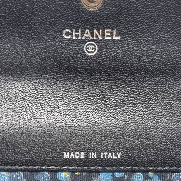 Chanel Card Holder Lucky Clover Leather Shw ( Black)