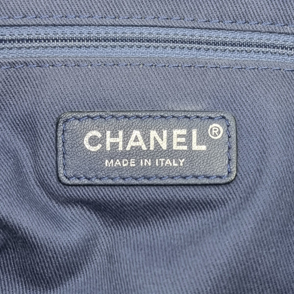 Chanel Deauville Canvas Small Shoulder Bag Shw (Grey/Blue)