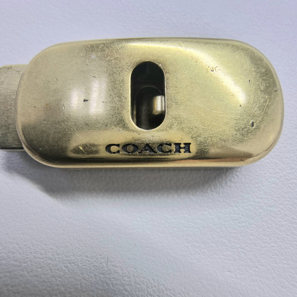 Coach Tabby 20 Top Handle Calf & Pebbled Leather Bronze Hw (Ivory)