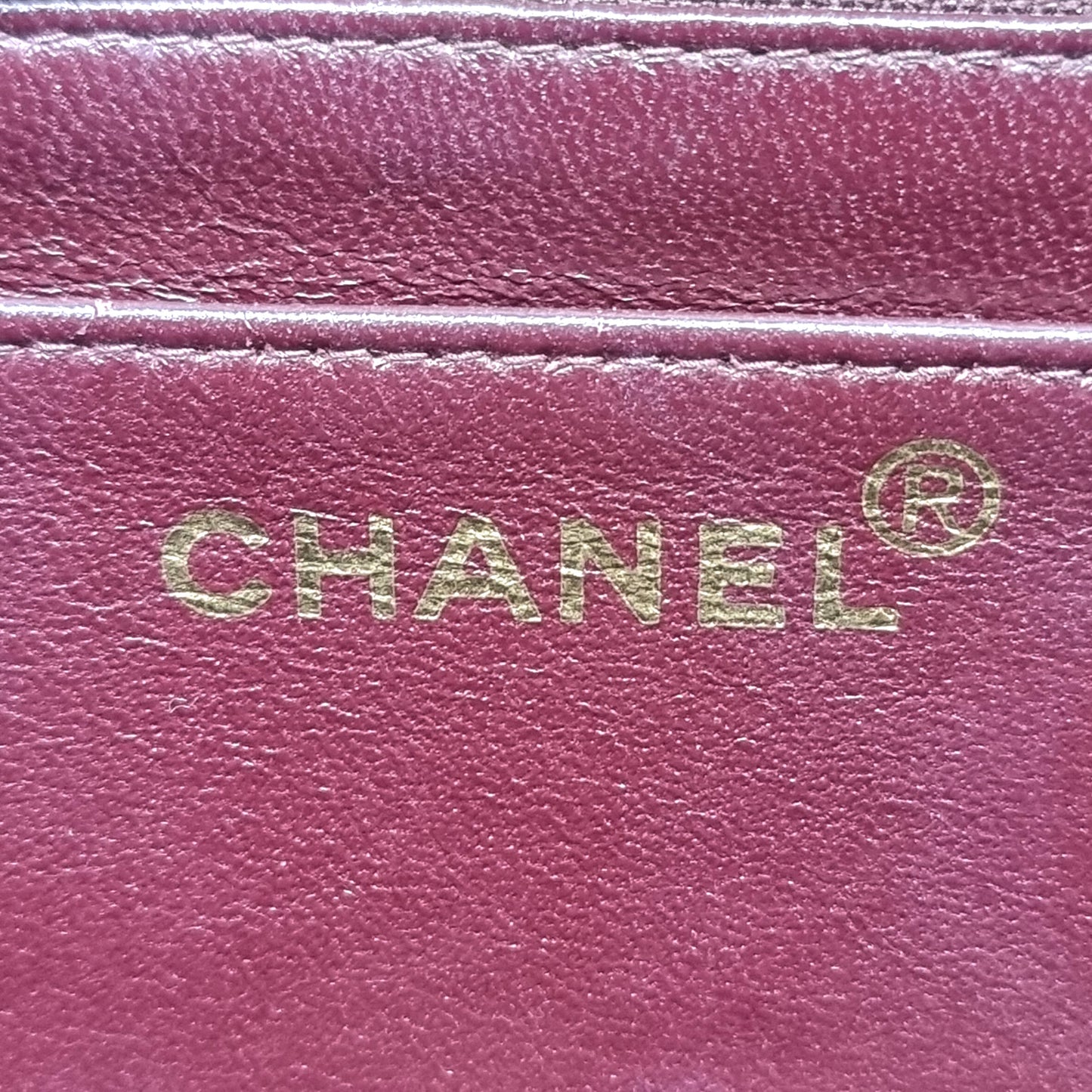 Chanel Vintage Jumbo Flap Lambskin Ghw (Black)