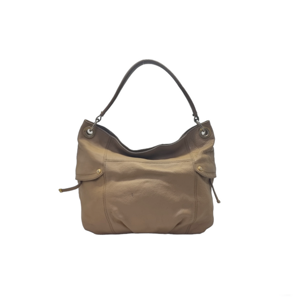Blue Label Burberry Leather Shoulder Bag Ghw (Brown)
