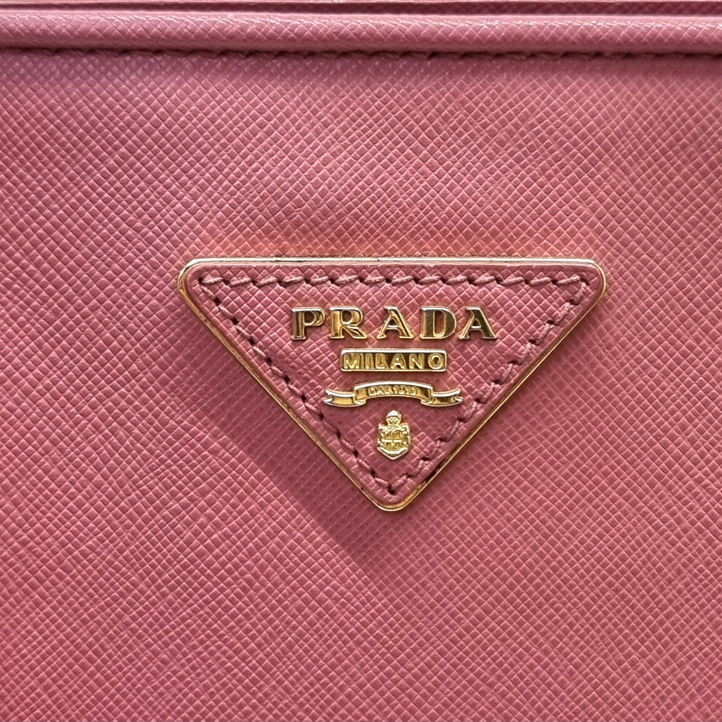 Prada BN2558 Saffiano Lux Tote Bag Ghw (Pink)