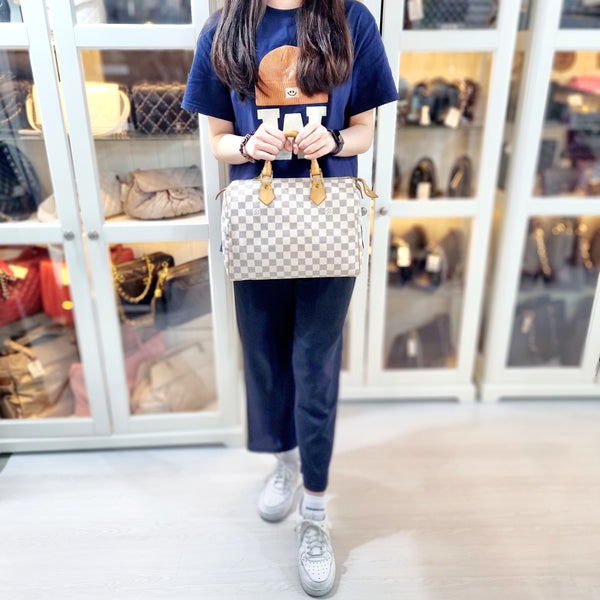 Louis Vuitton Speedy 30 Damier Azur Ghw