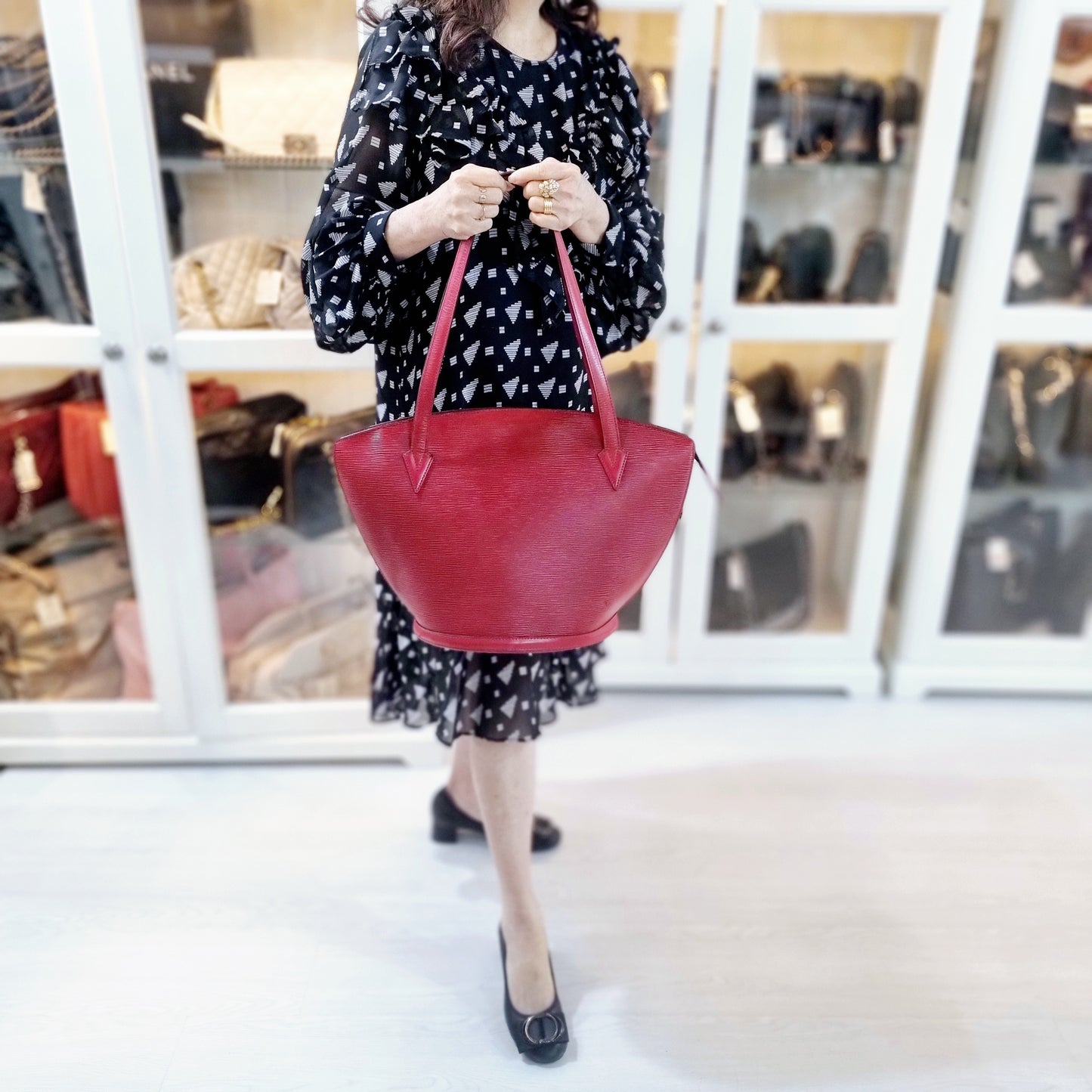 Louis Vuitton Saint Jacques GM Ghw (Epi Red)