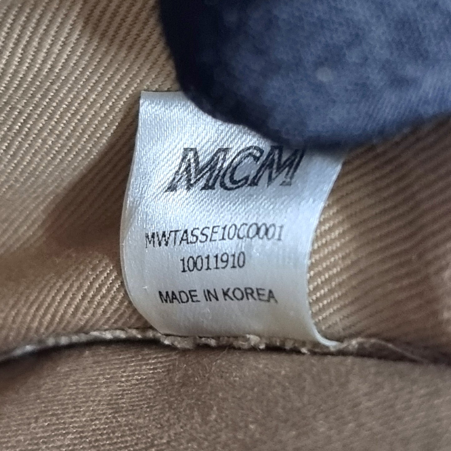 MCM Visetos Year Of The Mouse Mini Leather Tote Ghw (Cognac)