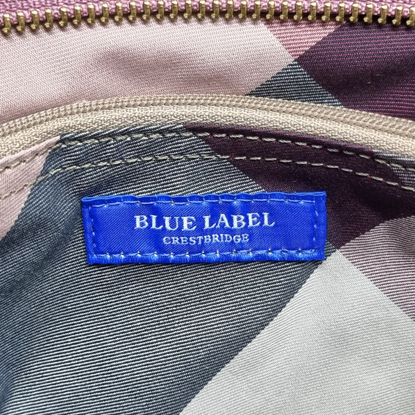 Blue Label Polyester Crestbridge Check Sling Bag Ghw (Pink)