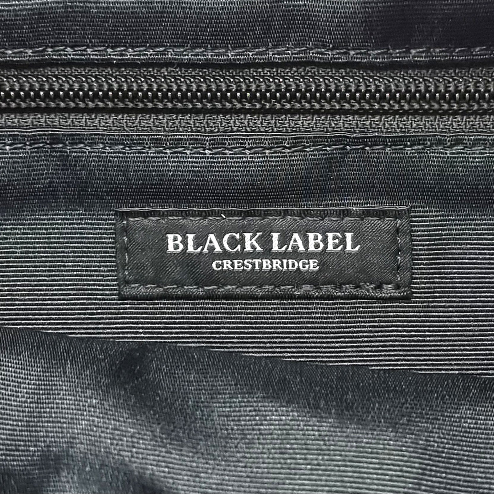 Black Label Crestbridge Check Nylon Cowhide Leather Bumbag Shw