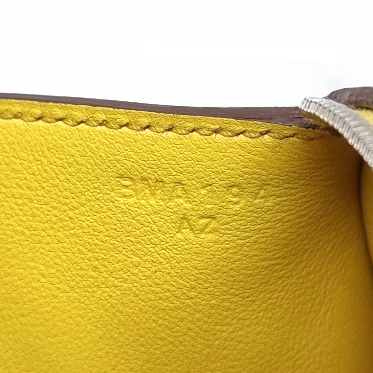 Hermes Mini Lindy Taurillon Clemence Jaune Ambre Shw