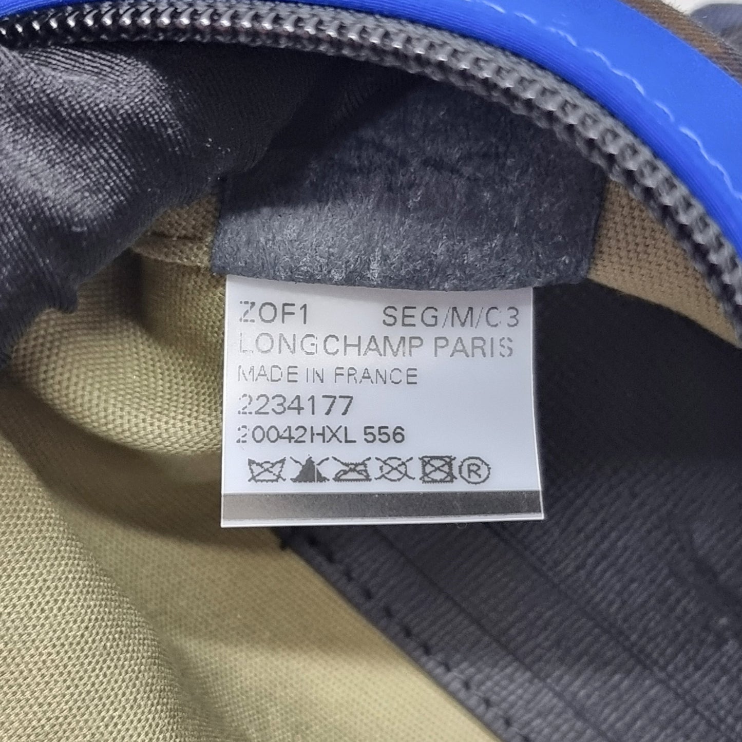 Longchamp Gabin Canvas Belt Bag Shw (Navy Blue)