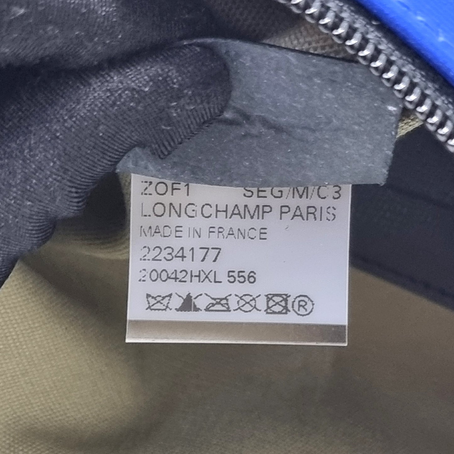 Longchamp Gabin Canvas Belt Bag Shw (Navy Blue)