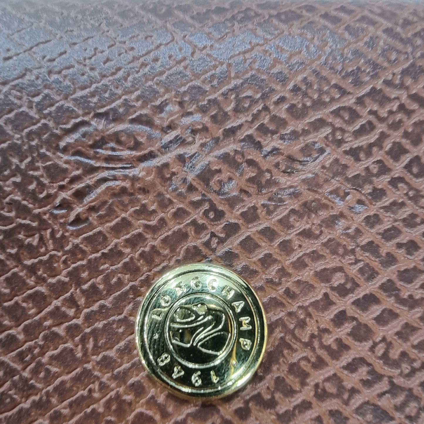 Longchamp Le Pliage Original Recycled Canvas Pouch W/Handle Ghw (Burgundy)