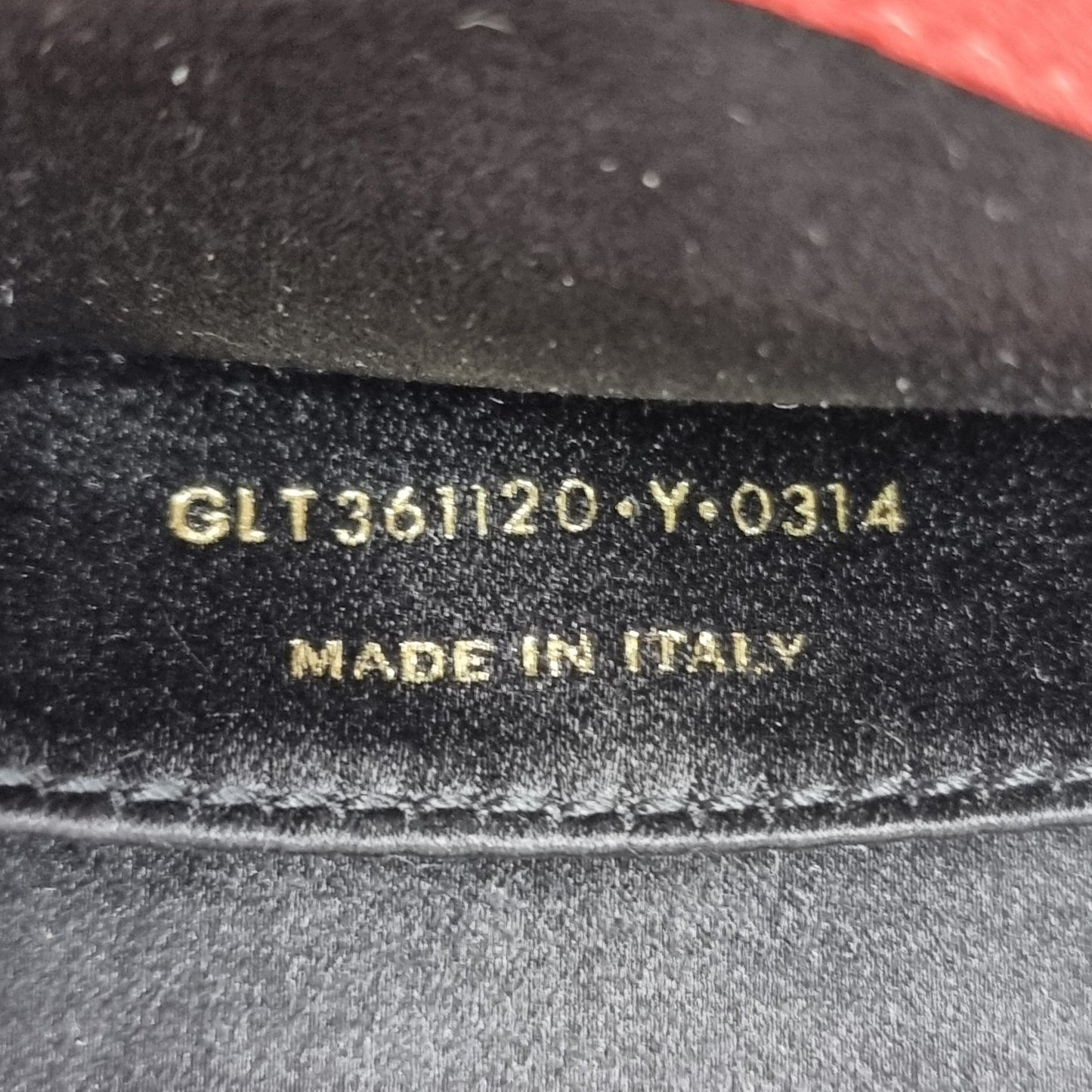 YSL Clutch Belle Du Jour Large Leather (Red)