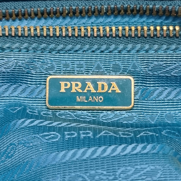 Prada BT0773 Nylon Sling Bag Ghw (Turquoise)