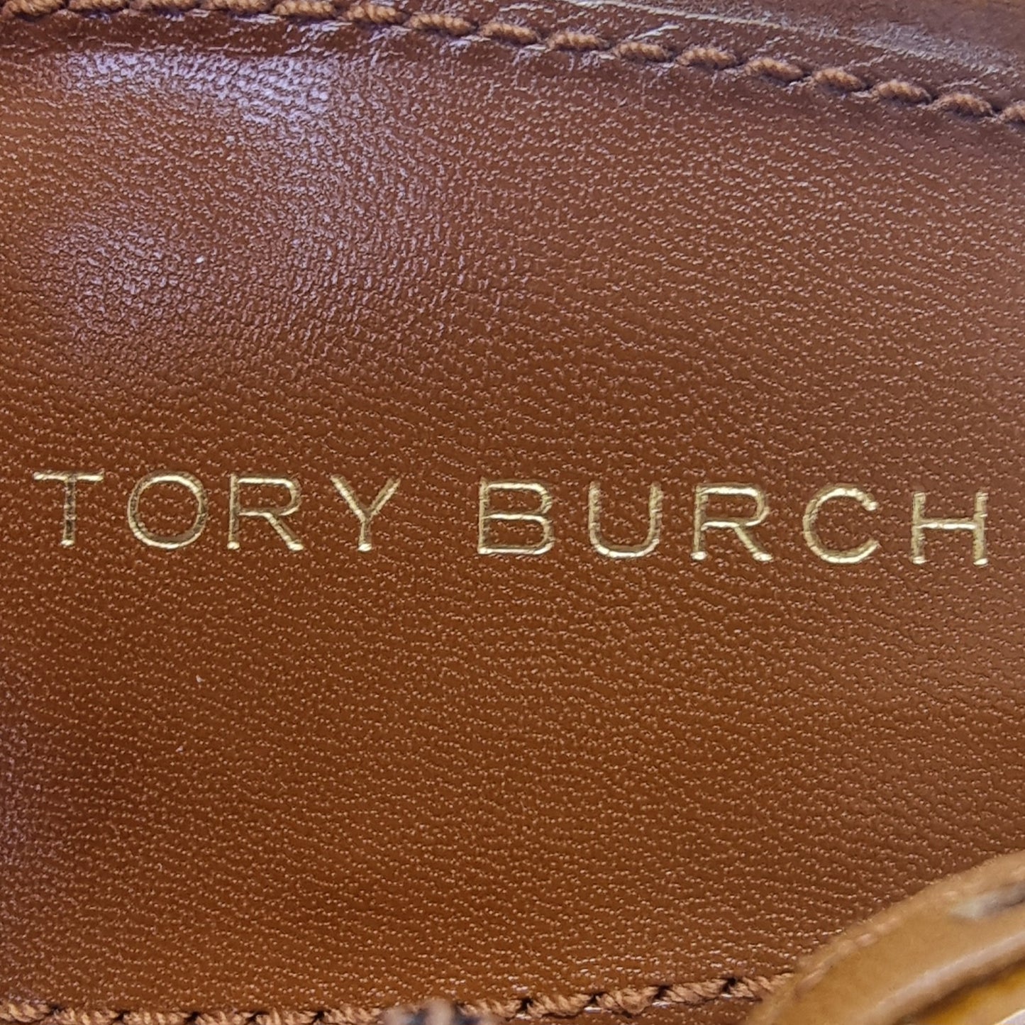 Tory Burch Pointed Slingback Pump Patent Leather (Bright Cuoio/Brown)