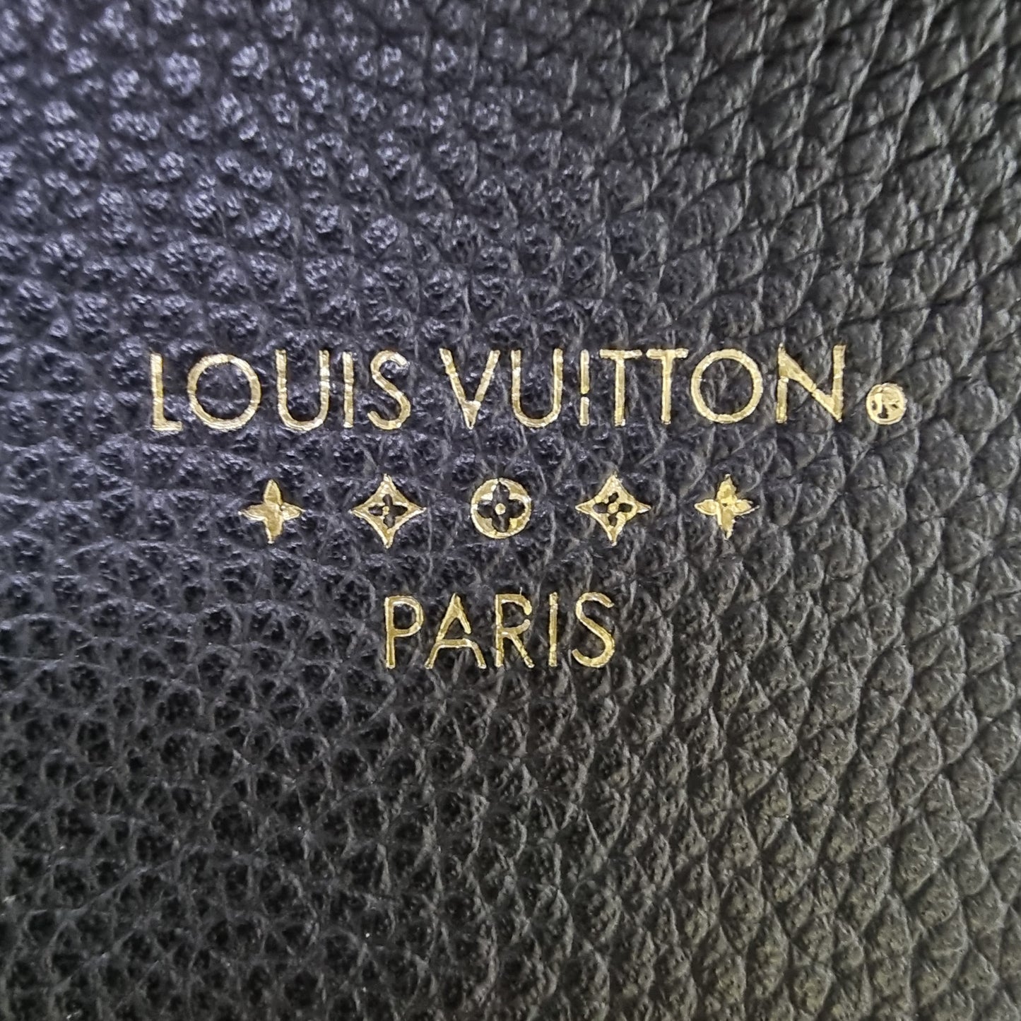 Louis Vuitton Pont 9 Soft MM Grained Calfskin Ghw (Black)