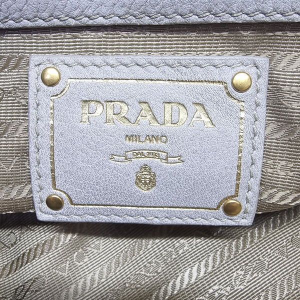 Prada BL0390 Logo Jacquard Canvas Tote Bag Ghw (Brown/Beige)