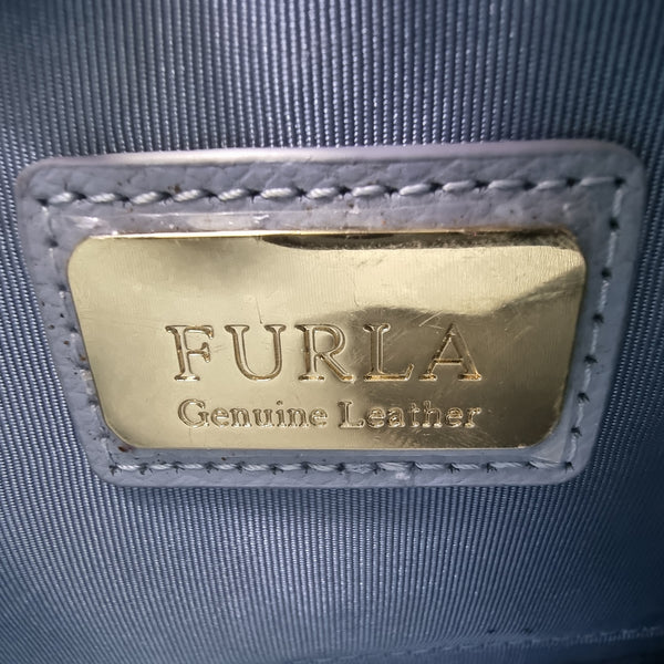 Furla Metropolis Mini Crossbody Leather Ghw (Light Blue)