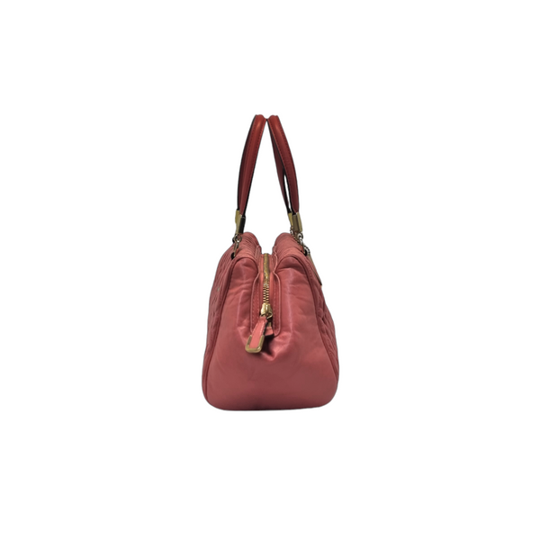 Coach Madison Gathered Twist Leather Mini Tote Ghw (Watermelon/Red)