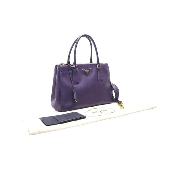 Prada BN2863 Saffiano Lux Tote Bag Ghw (Purple)