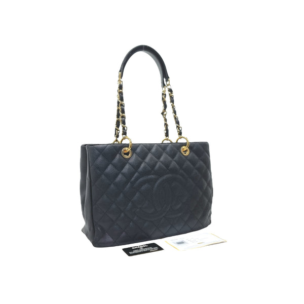 Chanel GST Caviar Black Ghw