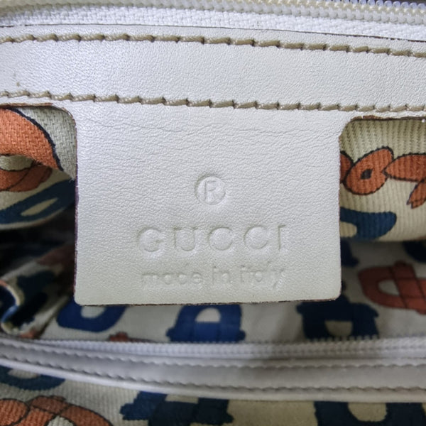 Gucci GG Canvas Guccissima Tote Bag (White)