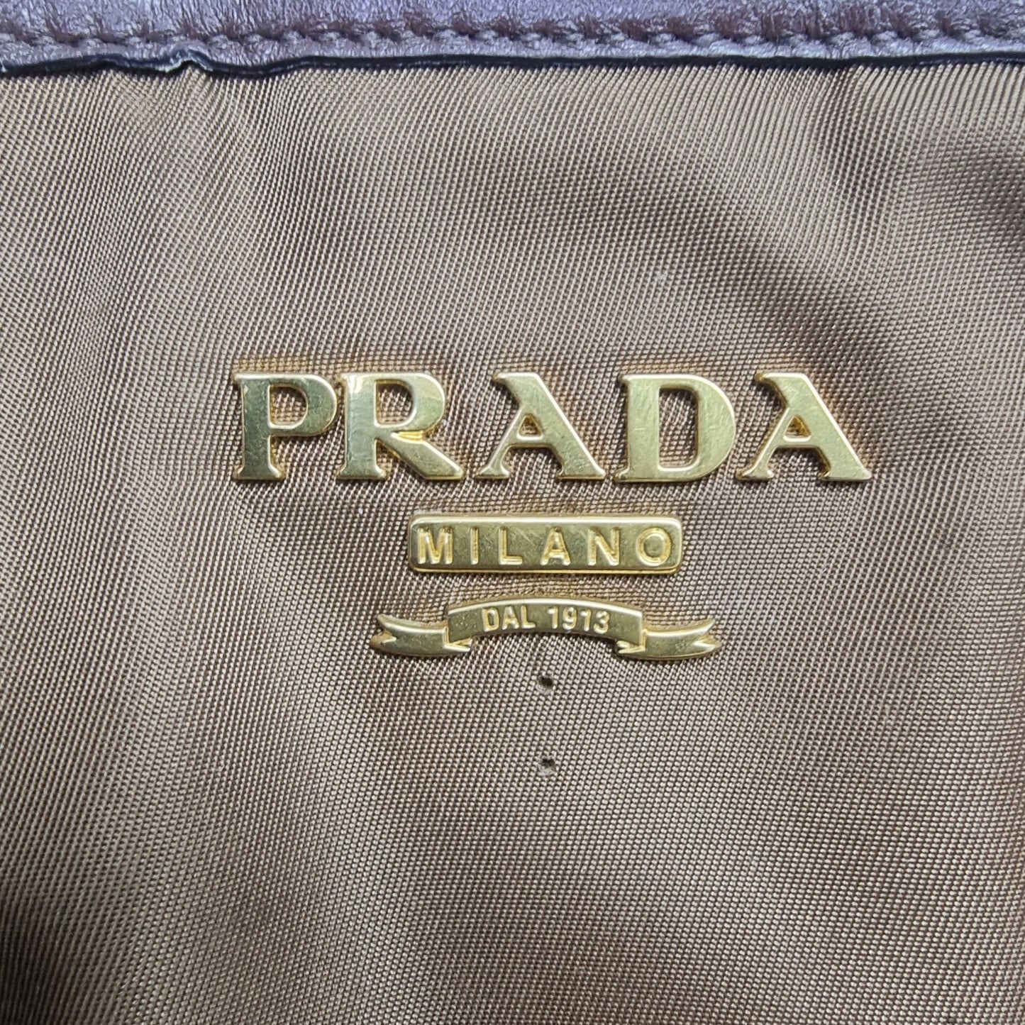 Prada BN2832 Nylon Tote Bag Ghw (Corinto/Brown)