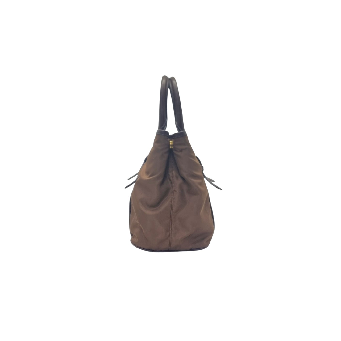 Prada BN2832 Nylon Tote Bag Ghw (Corinto/Brown)
