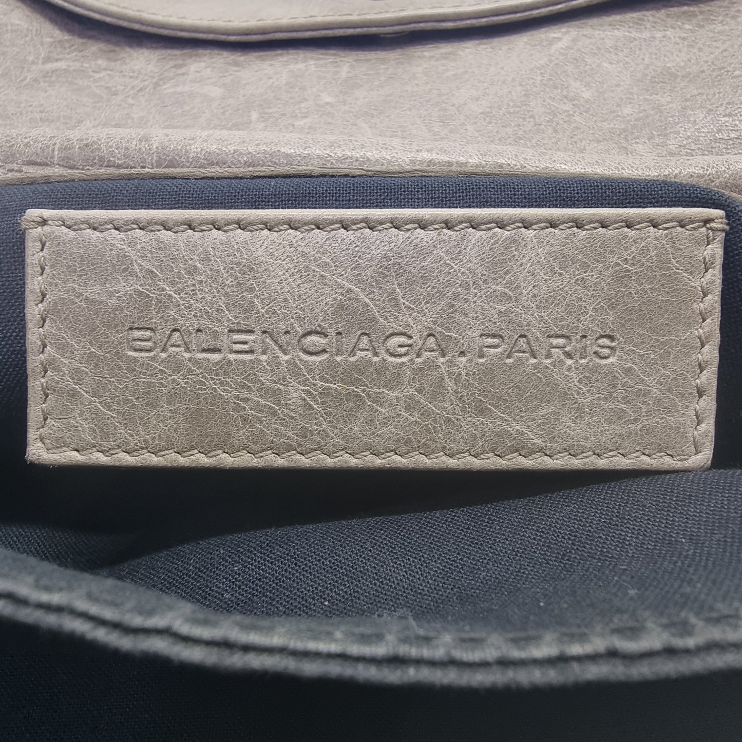 Balenciaga Giant 21 Envelope Clutch Lambskin Leather Shw (Grey)