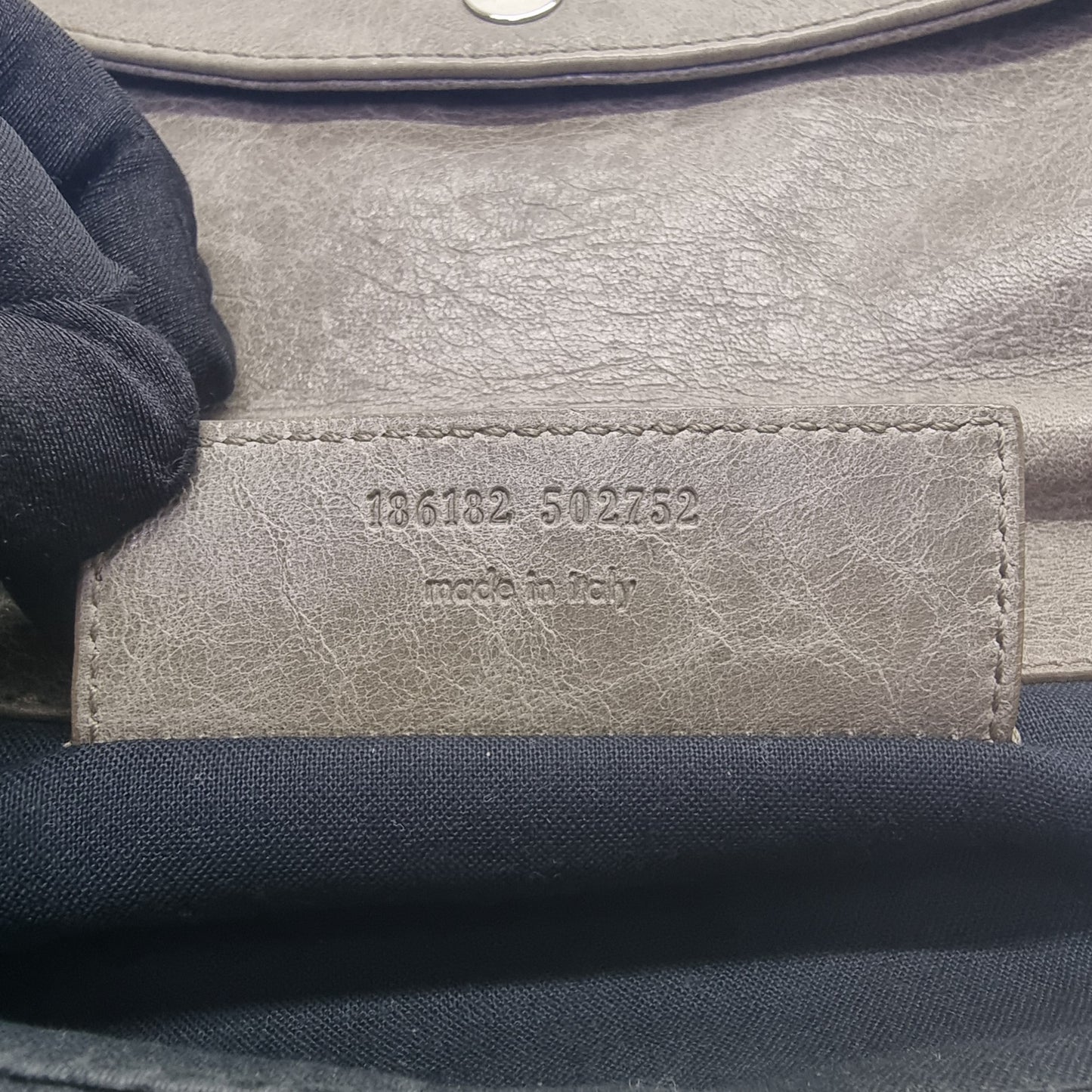 Balenciaga Giant 21 Envelope Clutch Lambskin Leather Shw (Grey)