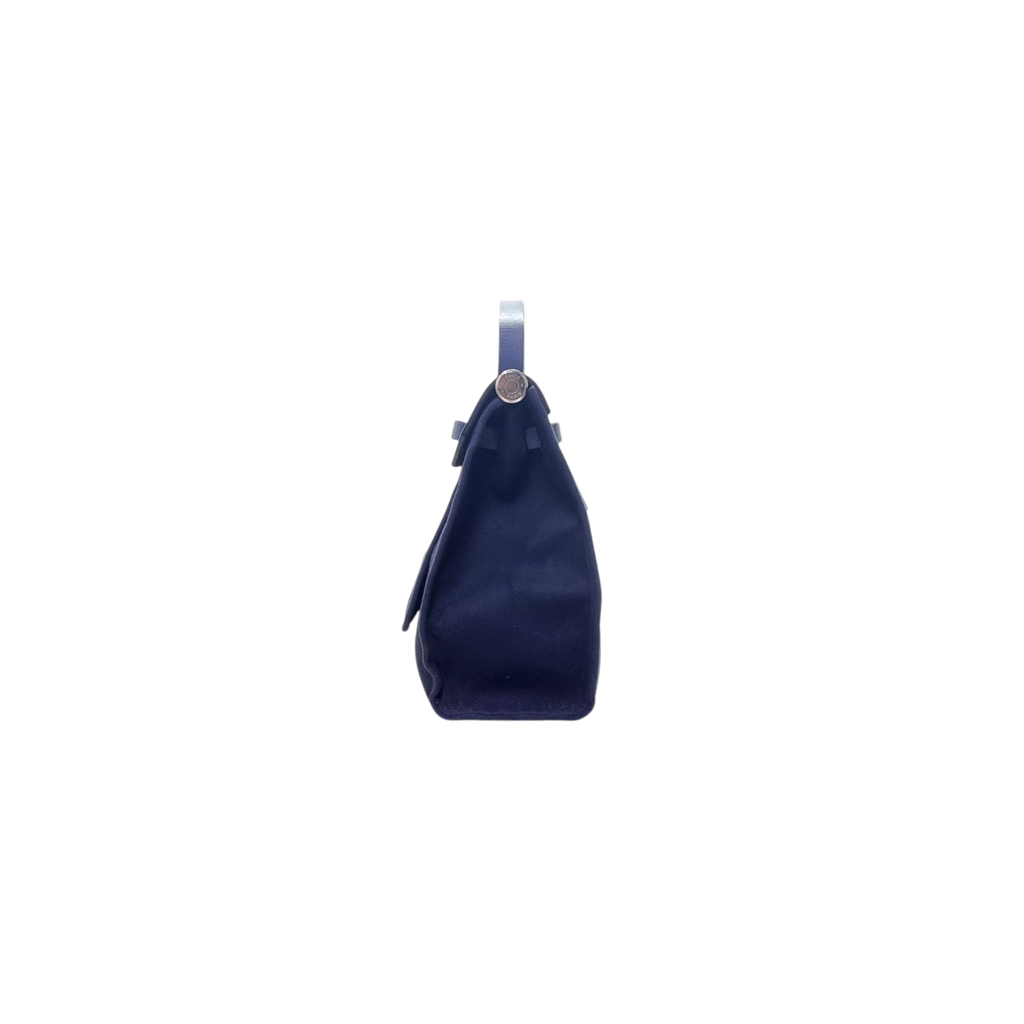 Hermes Herbag Pm 31 (2 in 1) Palladium Plated Hw (Dark Blue/Beige)