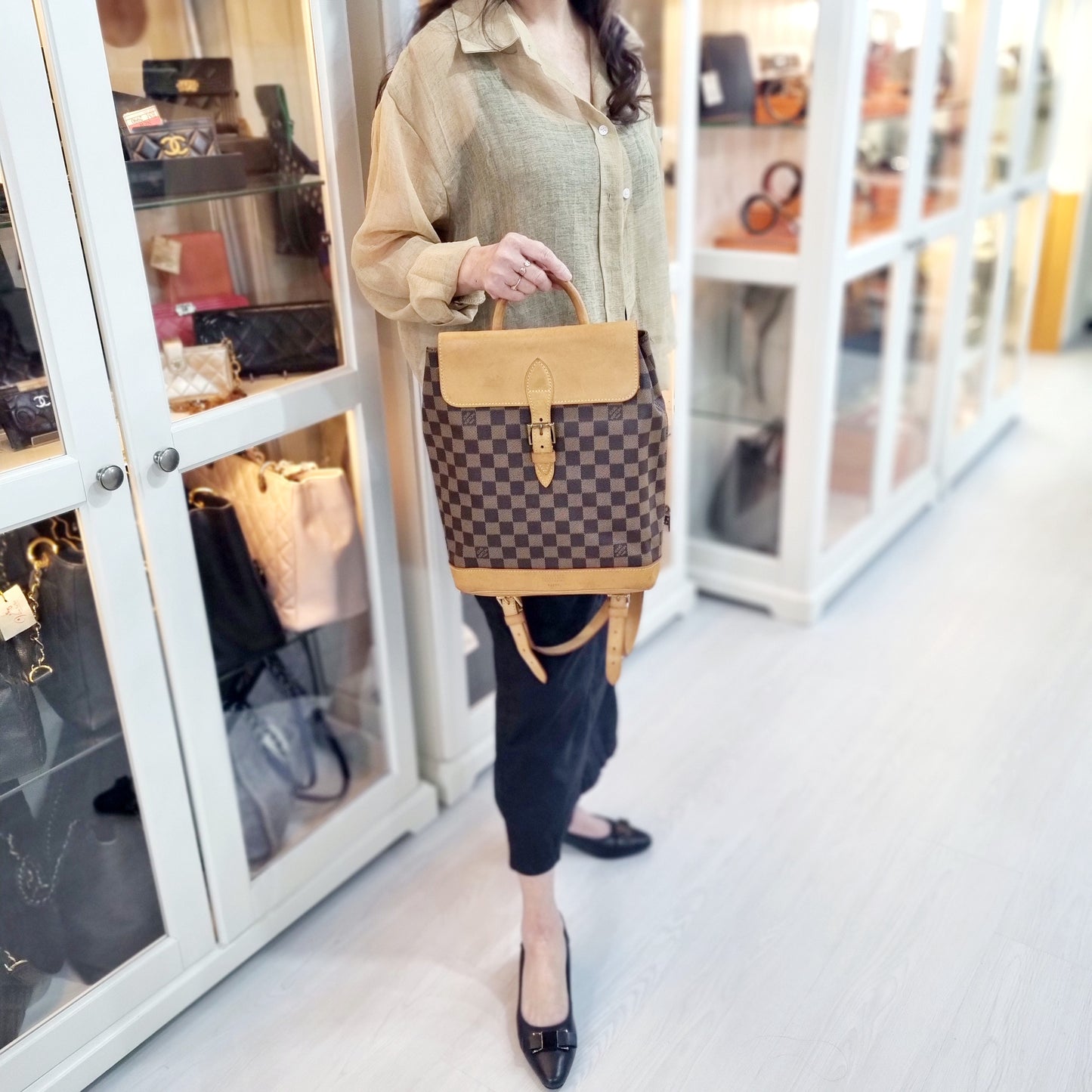 Louis Vuitton Soho Backpack Limited Edition Centenire Damier Ebene Ghw