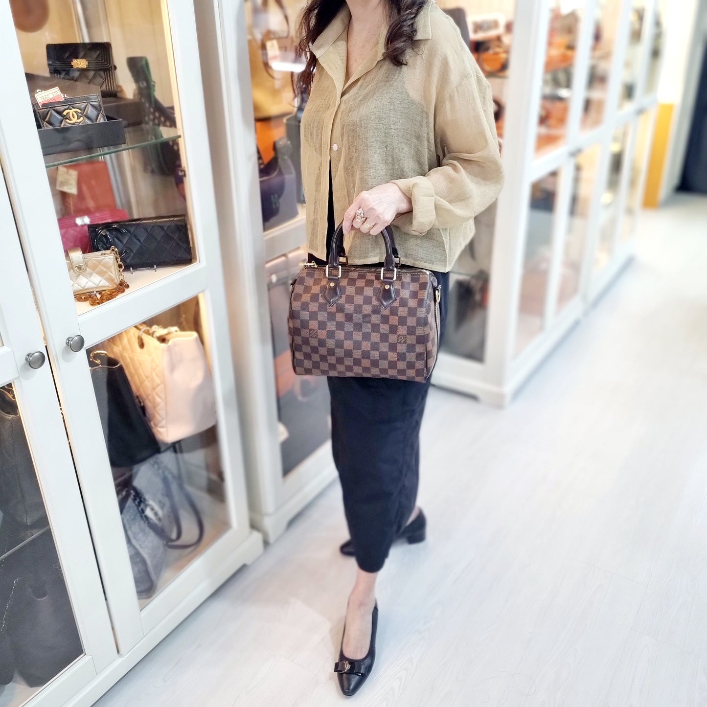 Louis Vuitton Speedy 25B Damier Ebene Ghw