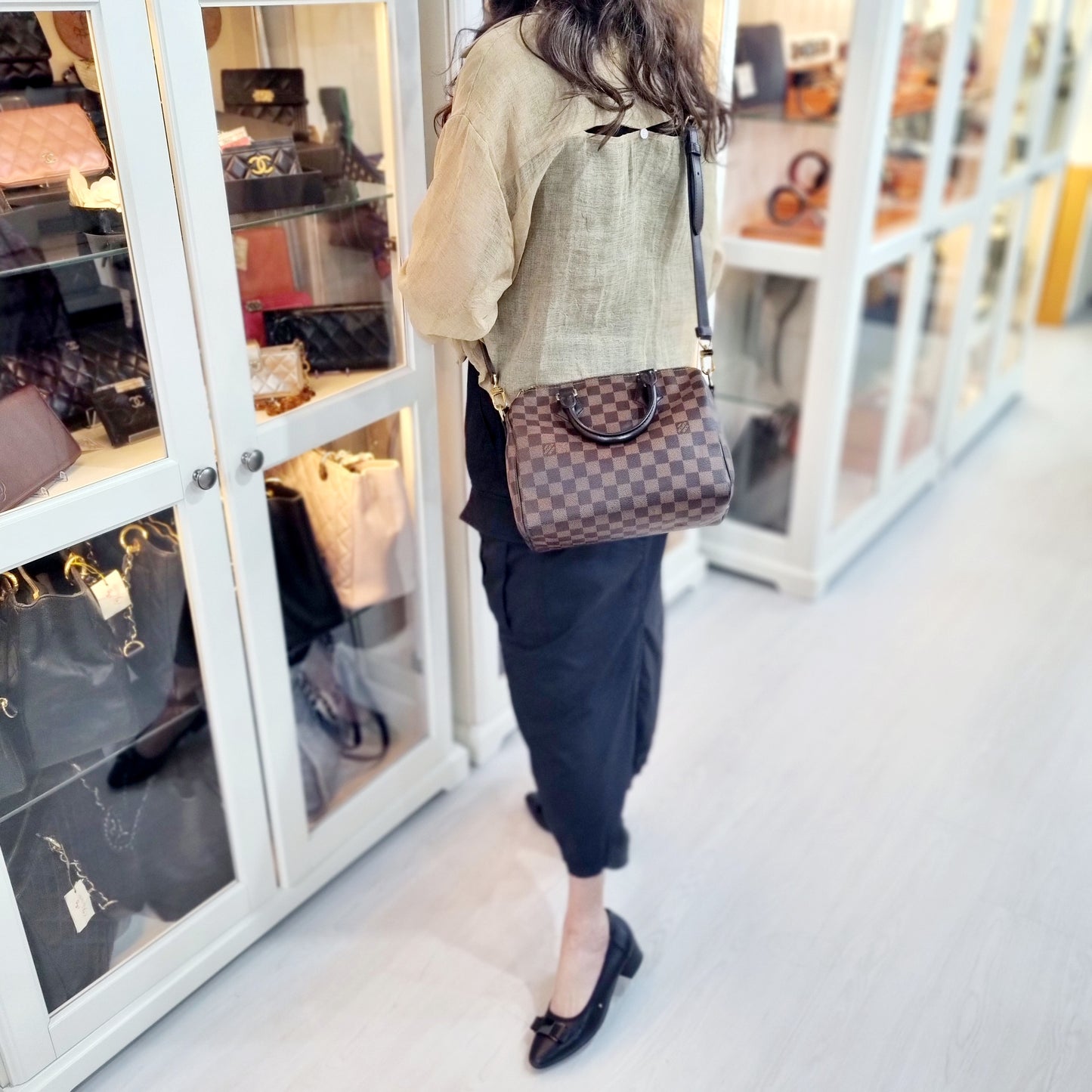 Louis Vuitton Speedy 25B Damier Ebene Ghw