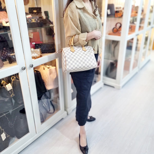 Louis Vuitton Speedy 25 Damier Azur Ghw
